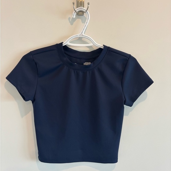 Ardene Navy Mini Skirt & shirt set - Picture 5 of 7